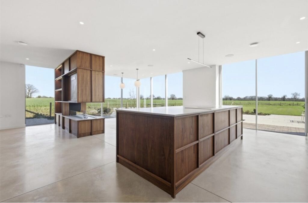 open plan kitchen